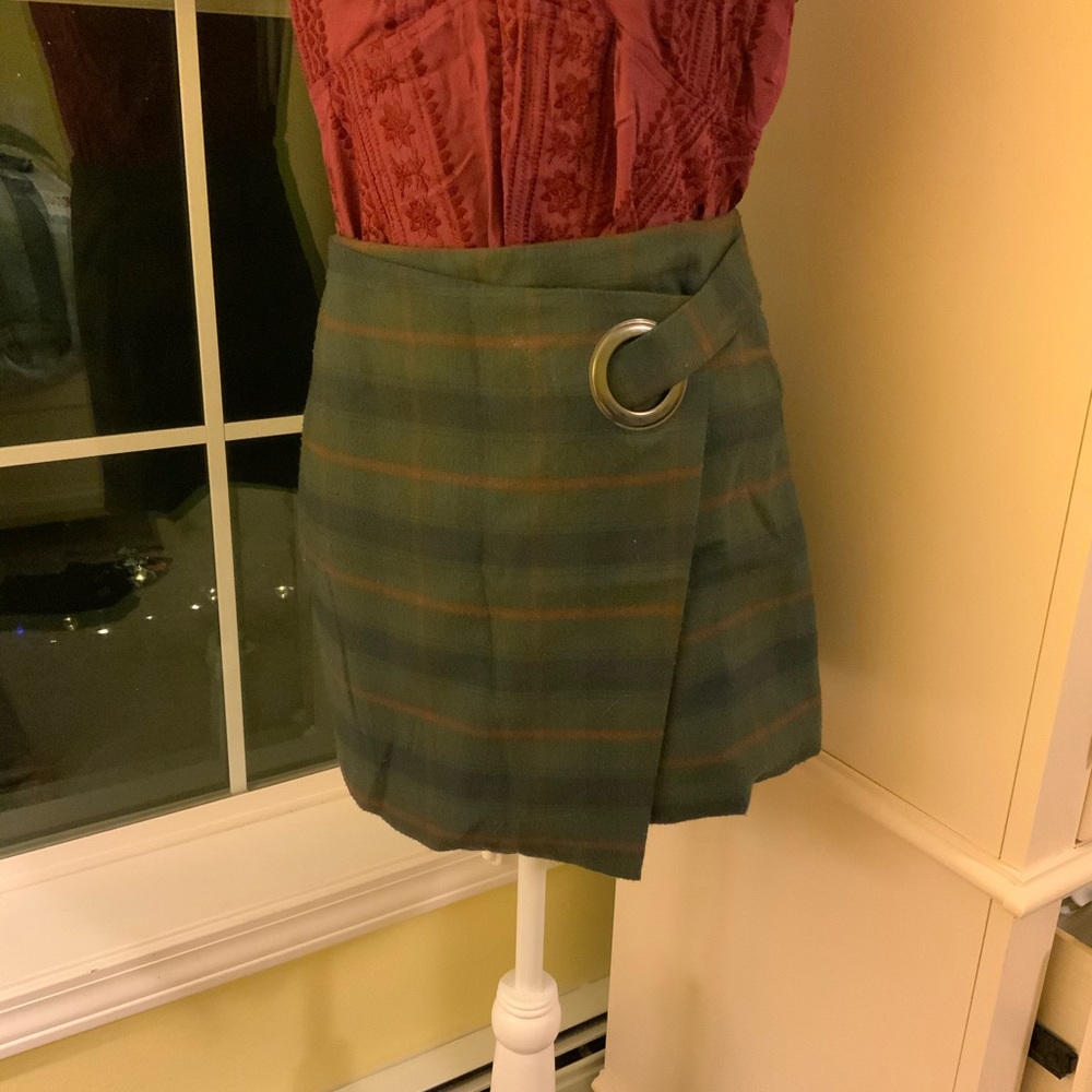 Plaid Free People Mini Skirt // Size 4